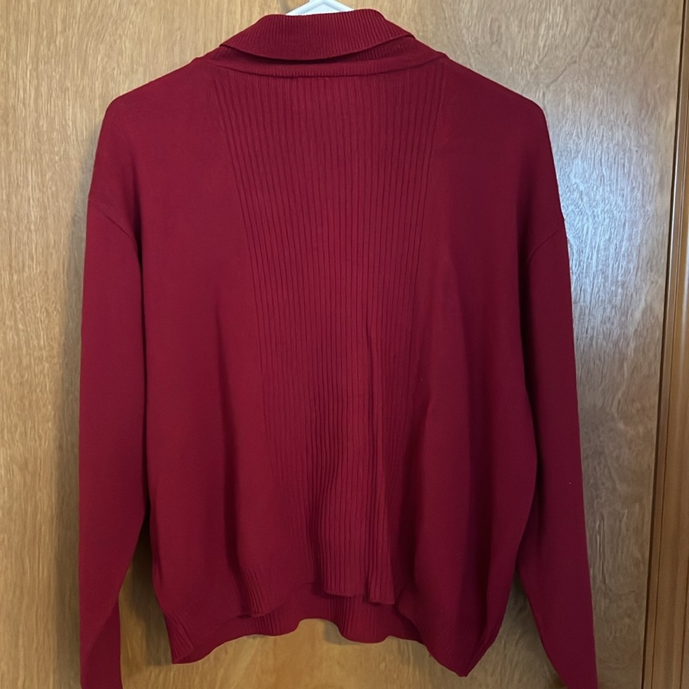 Vintage Pendleton Wool Red Sweater Large - image 3